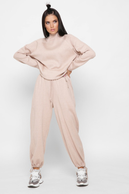 Женский ангоровый костюм цвет беж 38120, Цвет: Бежевый, Размер: XS