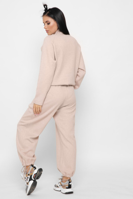 Жіночий ангоровий костюм колір беж 38120, Колір: Бежевий, Розмір: S, зображення 5