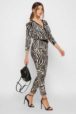 Женский комбинезон зебра 35491, Цвет: Черный, Размер: XS, изображение 3