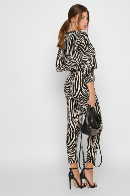 Женский комбинезон зебра 35491, Цвет: Черный, Размер: XS, изображение 4