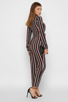 Стильний комбінезон у смужку 35305, Колір: Мультиколор, Розмір: XS