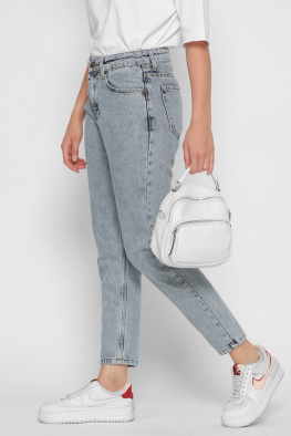 Mom джинси з високою посадкою 37217, Колір: Синій, Розмір: 30, зображення 3