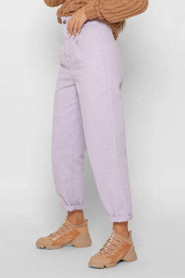 Женские джинсы slouchy цвет сирень 37967, Цвет: Лавандовый, Размер: 29, изображение 6