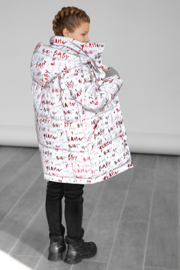 Детская светоотражающая куртка с надписями цвет красный 36979, Цвет: Красный, Размер: 116, изображение 5