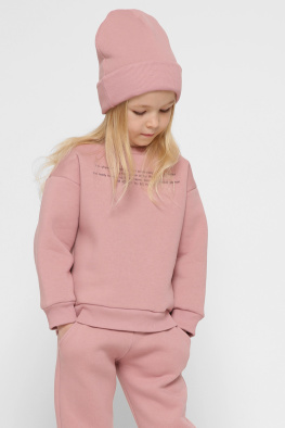 Детский свитшот с надписью цвет пудра 38456, Цвет: Пудровый, Размер: 80, изображение 7