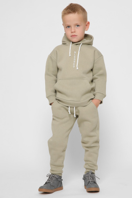 Дитяче худі з капюшоном колір оливка 38463, Колір: Хакі, Розмір: 98, зображення 3