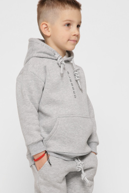 Детский худи с капюшоном цвет серый 38465, Цвет: Серый, Размер: 92