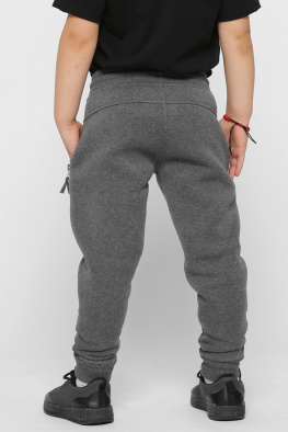 Дитячі спортивні штани колір графіт 38471, Колір: Графіт, Розмір: 92, зображення 3