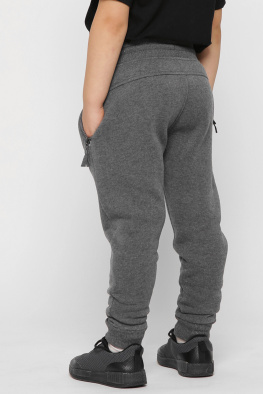 Дитячі спортивні штани колір графіт 38471, Колір: Графіт, Розмір: 92, зображення 4