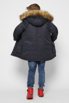 Зимняя синяя куртка для мальчика 36922, Цвет: Синий, Размер: 110, изображение 4