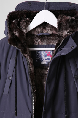 Детская зимняя куртка с молниями цвет синий 36930, Цвет: Синий, Размер: 110, изображение 6