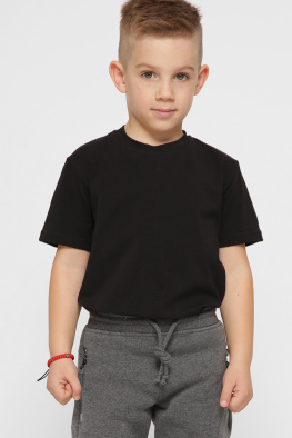 Дитяча чорна футболка standart 38377, Колір: Чорний, Розмір: 86