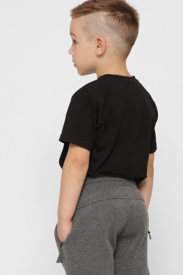 Детская черная футболка 38377, Цвет: Черный, Размер: 86, изображение 4