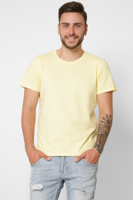 Футболка мужская базовая Standart CRC FS-101-6 29870, Цвет: Жёлтый, Размер: S
