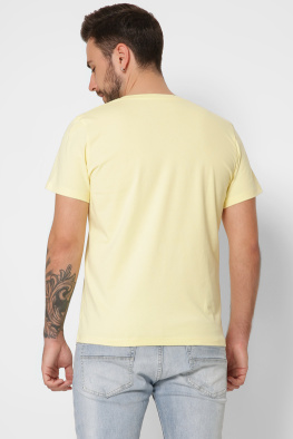 Футболка чоловіча базова Standart CRC FS-101-6 29870, Колір: Жовтий, Розмір: S, зображення 2