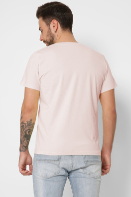 Футболка чоловіча базова Standart CRC FS-101-25 32103, Колір: Пудровий, Розмір: XL, зображення 2