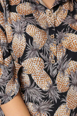 Максі-сукня з принтом і воланами 35775, Колір: Синій, Розмір: XS, зображення 6