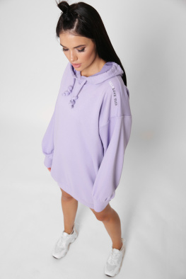 Спортивна бузкова сукня худі 38121, Колір: Лавандовий, Розмір: XS, зображення 6