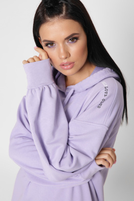 Спортивна бузкова сукня худі 38121, Колір: Лавандовий, Розмір: XS, зображення 8