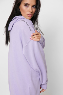 Спортивна бузкова сукня худі 38121, Колір: Лавандовий, Розмір: XS, зображення 9