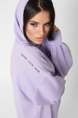 Спортивна бузкова сукня худі 38121, Колір: Лавандовий, Розмір: XS, зображення 10