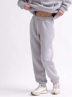 Уютный серый спортивный костюм в стиле оверсайз 55861, Цвет: Серый, Размер: L, изображение 5