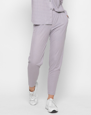 Однотонные серые брюки на резинке 35507, Цвет: Серый, Размер: XS, изображение 4