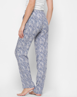 Голубые легкие летние брюки 27135, Цвет: Голубой, Размер: XS, изображение 4