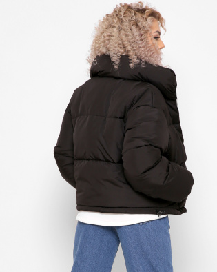 Модная черная куртка с высоким воротником 40788, Цвет: Черный, Размер: L, изображение 3