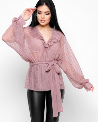 Блуза Carica BK-7721-25 39116, Цвет: Пудровый, Размер: XS, изображение 4