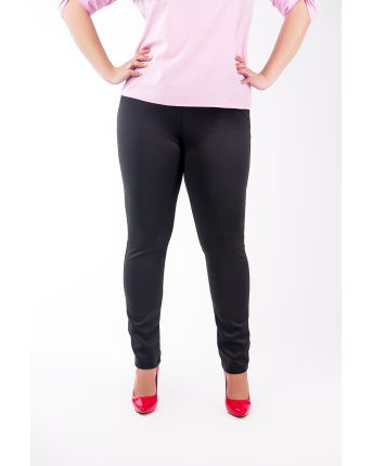 Теплі демісезонні легінси 46466, Колір: Чорний, Розмір: 3XL