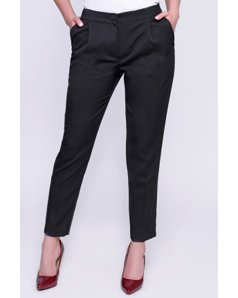 Класичні чорні брюки дудочки 34973, Колір: Чорний, Розмір: M