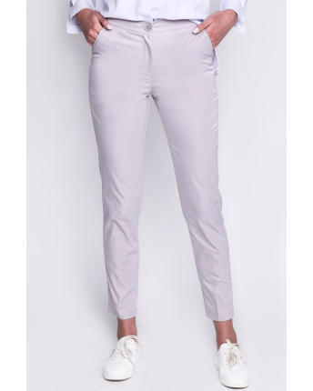 Классические серые брюки со стрелками 35103, Цвет: Серый, Размер: XS