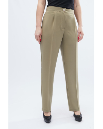 Классические свободные брюки хаки 32598, Цвет: Хаки, Размер: XS