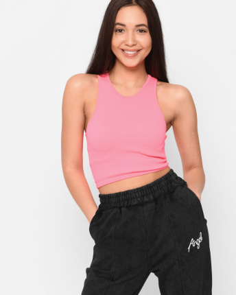 Малиновый топ без рукавов 43380, Цвет: Малина, Размер: M-L