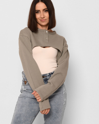 Топ-болеро Carica -6607-1 43305, Цвет: Хаки, Размер: S