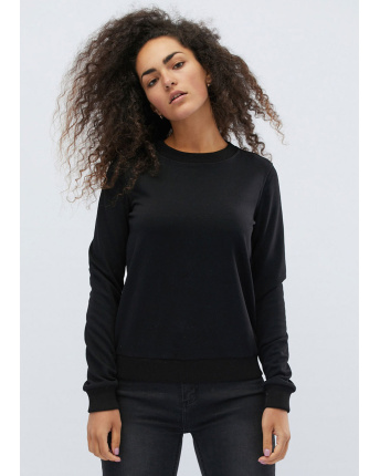 Женский свитшот черного цвета 31976, Цвет: Черный, Размер: XS