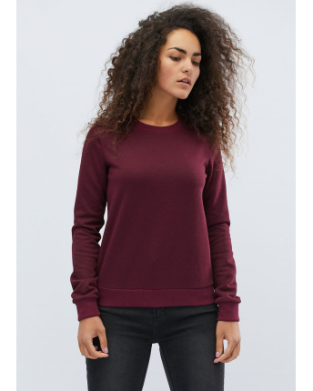 Женский свитшот цвета марсала 31977, Цвет: Бургунди, Размер: XS