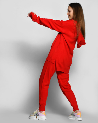 Демисезонный красный спортивный костюм 55137, Цвет: Красный, Размер: ONE SIZE