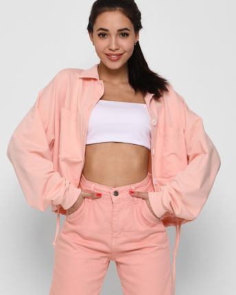 Женский персиковый жакет 44945, Цвет: Персиковий, Размер: L