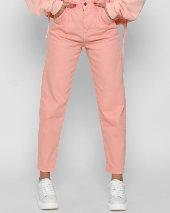 Джинсы фасона "mom" 45922, Цвет: Персиковий, Размер: 25