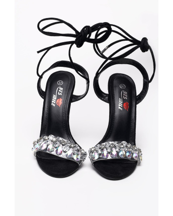 Замшевые босоножки на лето 35256, Цвет: Черный, Размер: 37