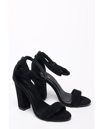 Черные летние босоножки 35259, Цвет: Черный, Размер: 39