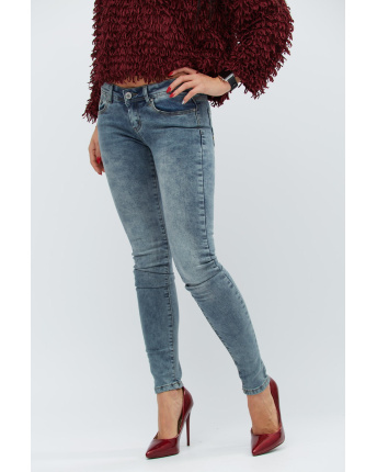 Женские джинсы скинни 30662, Цвет: Серый, Размер: 30