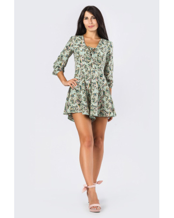 Летний мятный комбинезон 33943, Цвет: Мята, Размер: XS