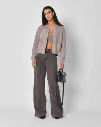 Джинсы wide leg Rica Rossa 40012-26 57149, Цвет: Капучино, Размер: XS