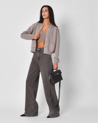 Жіночі джинси Wide Leg 57149, Колір: Капучино, Розмір: XS, зображення 2