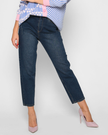 Винтажные джинсы баллоны 52112, Цвет: Синий, Размер: 25