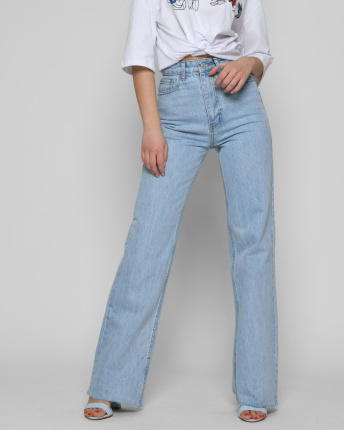 Голубые джинсы эспаньолы 55110, Цвет: Голубой, Размер: 26