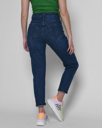 Синие джинсы-баллоны 55121, Цвет: Синий, Размер: 25